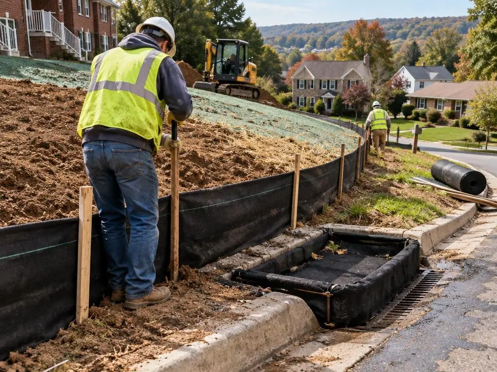 Silt Fence & Inlet Protection in Philadelphia, PA